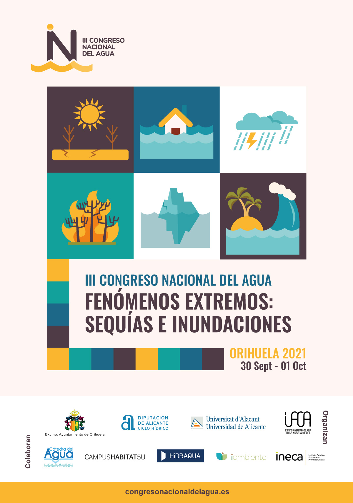 Cartel Congreso Nacional del Agua 2021